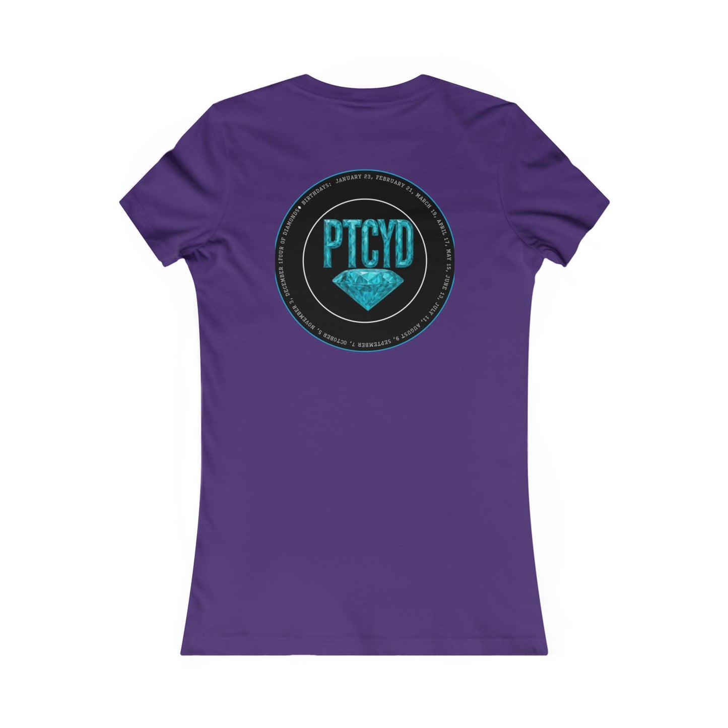 Diamond Four Nothing is Given Kat (White Letter/Black Background) Taurus Women's Favorite Tee - Heart & Diamond Design