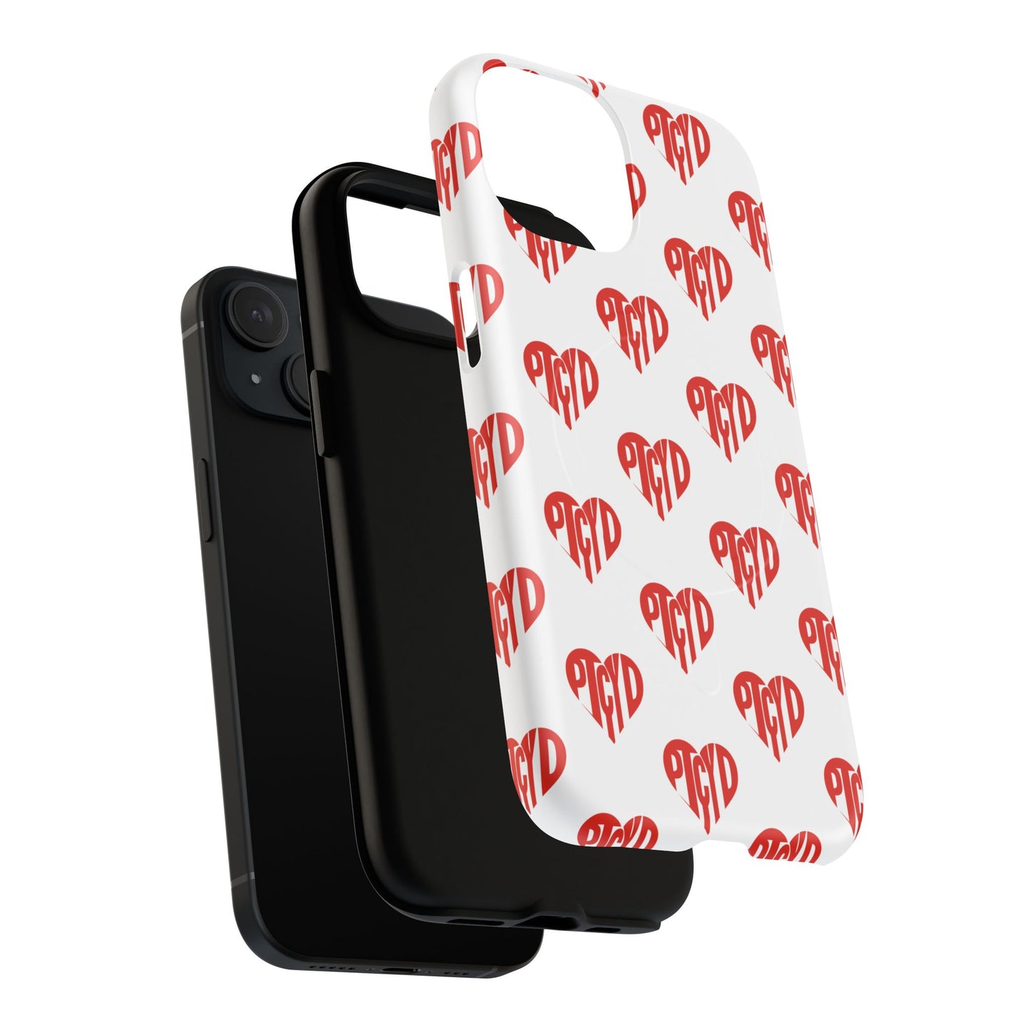 Heart  Magnetic Case Durable Phone Cases with Heart Design, Cute Gift for Teens, Stylish Tech Accessories, Unique Phone Protection