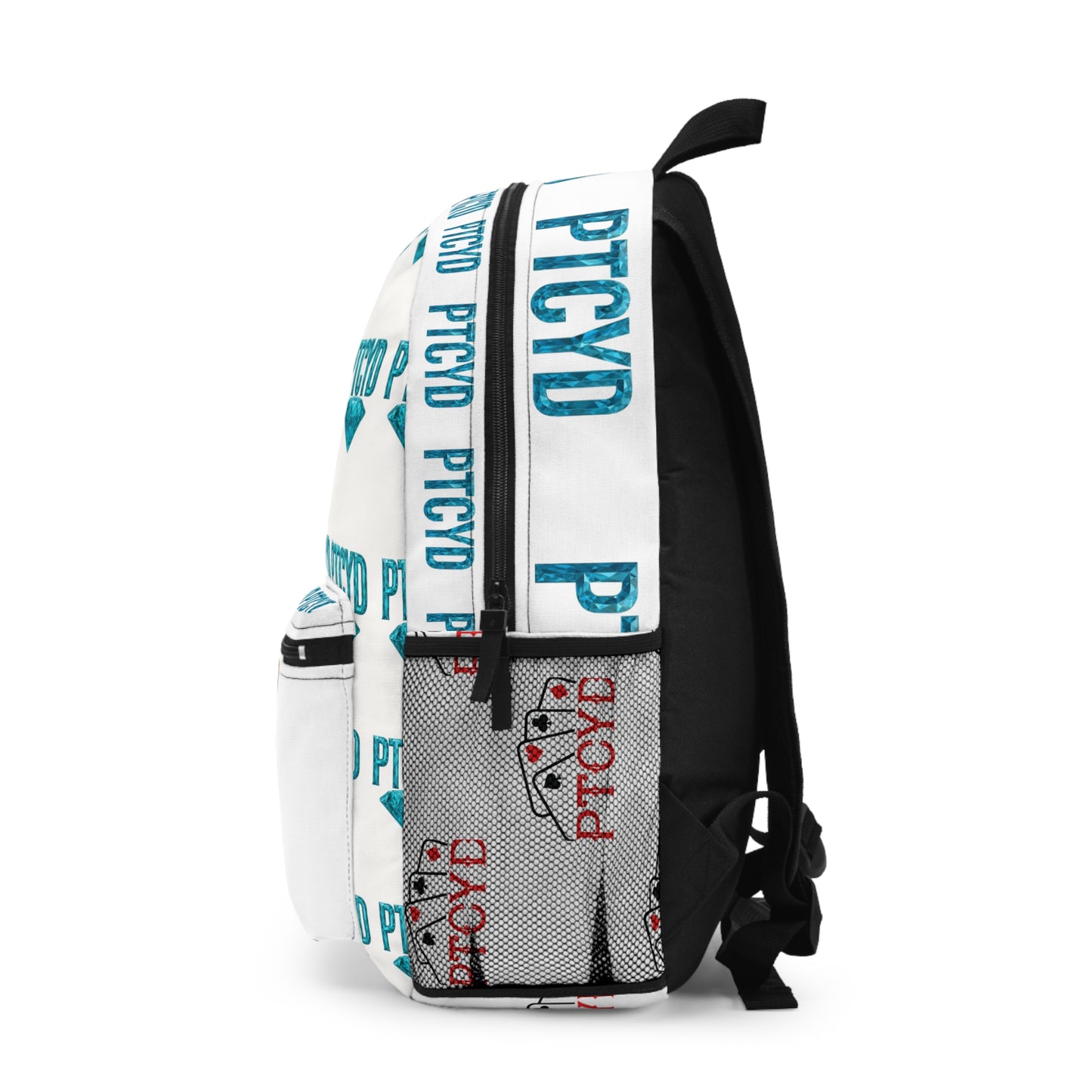 DIAMOND Backpack - Play the Cards You're Dealt, Gaming Bag, Gifts for Gamers, Fun School Backpack, Casual Tote