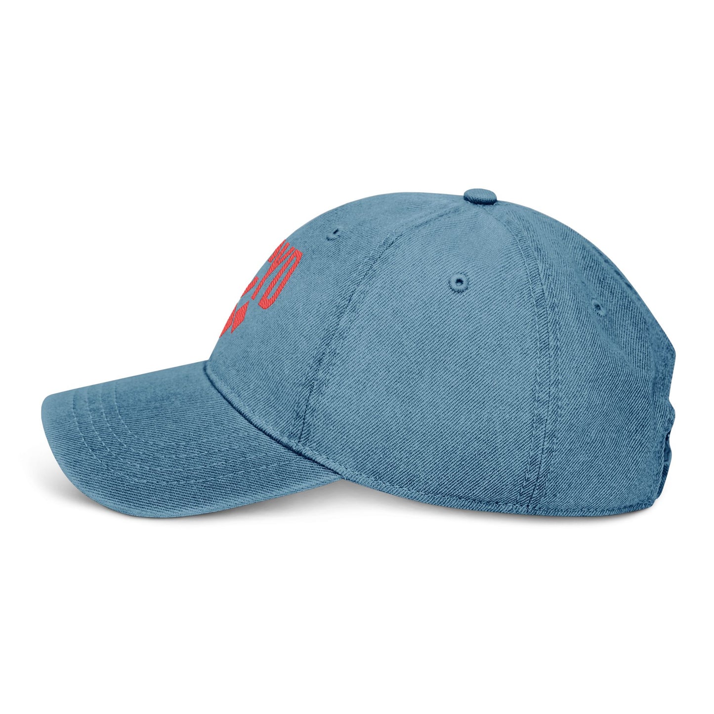 Diamond Embroidered Denim Cap - PTCYD Graphic Baseball Hat for Casual Style